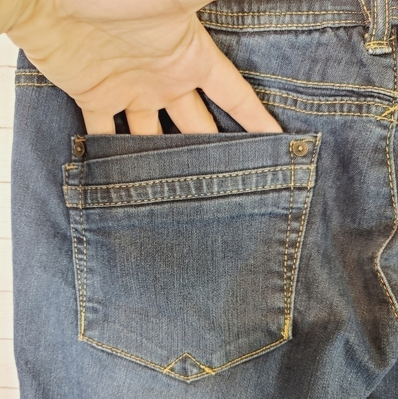 DEMOCRACY "AB" TECHNOLOGY MEDIUM DARK WASH JEANS, SZ 10 - Picture 7 of 10